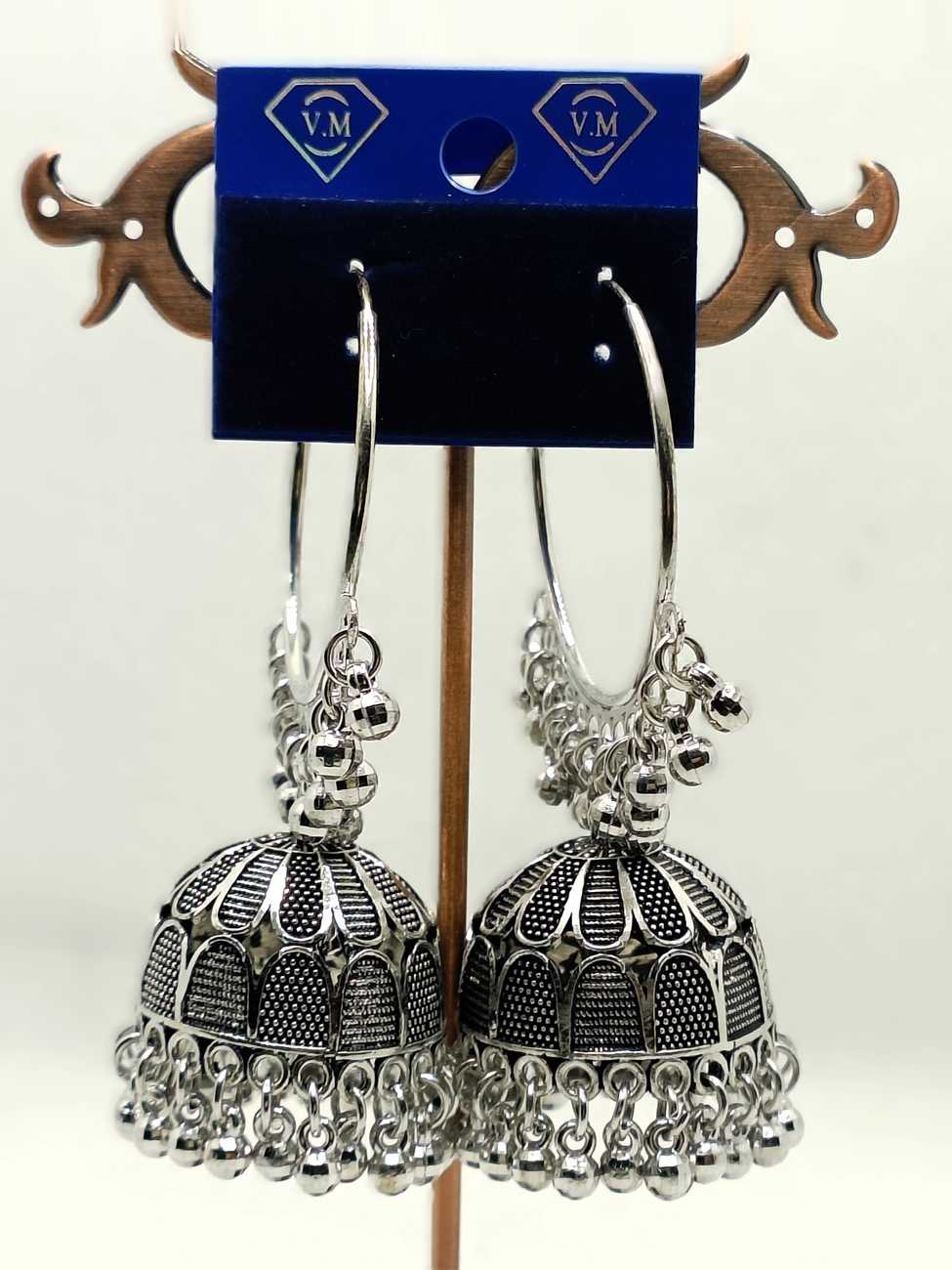 Stylish Silver Traditional Bali Earrings for women Handmade Earrings for Girls and Women From Label BY VM Imitation